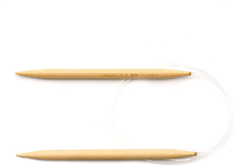 ã‚¯ãƒ­ãƒãƒ¼(Clover) Takumi Bamboo Circular 36-Inch Knitting Needles, Size 11 - Image 2